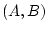 $(A,B)$