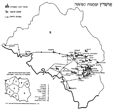 Map of camps