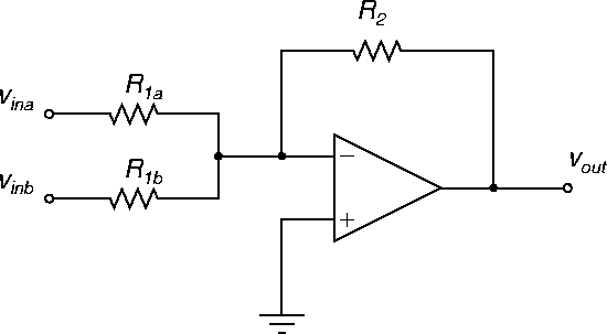 non-inverting-summing-amplifier-ripple-gain-electrical-engineering