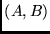 $(A,B)$