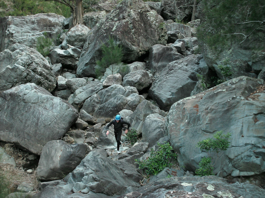 Rock hopping